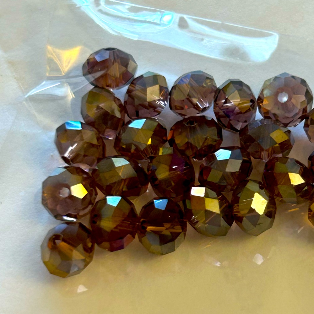 Pretty beads, cut crystals.